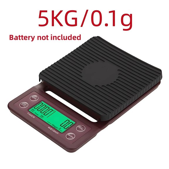 With Timer For Food Balance Weighing Mini Household Weighing Scale Electronic Coffee Scale Digital LCD 3kg 0.1g Kitchen Scales ,Milligram Accuracy