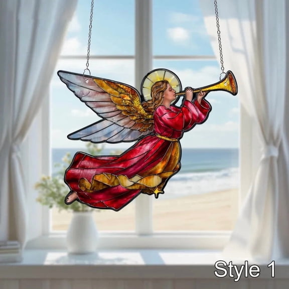 With Trumpet Window Hanging Decoration Pendant Window Decoration