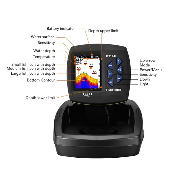 ,With Wired Boat Locator With Wired Sonar Locator With Portable Fish