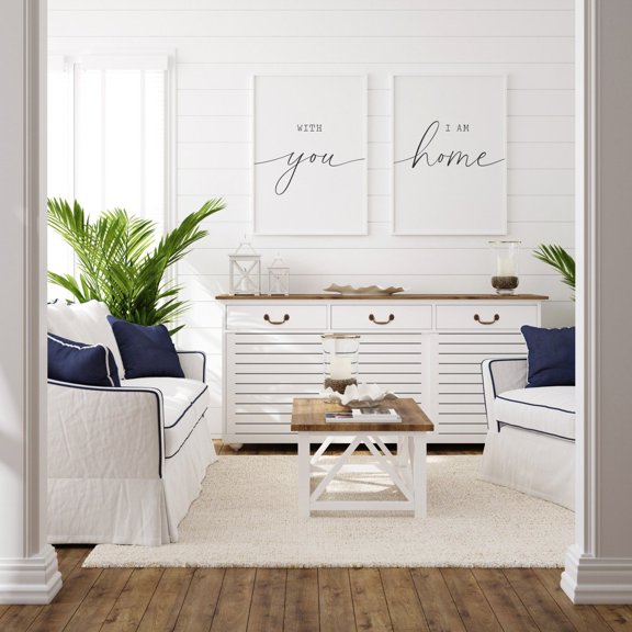 With You I am Home Home Wall Decor Living Room Love Quotes Master Bedroom Signs Set 2 Unframed Paper Print 8x12