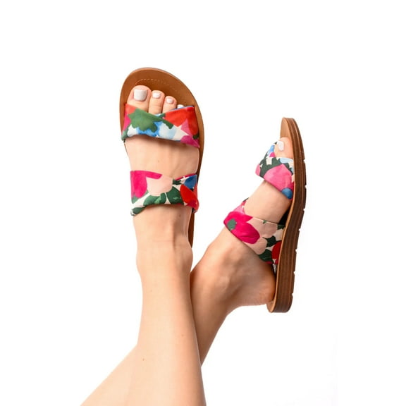 With a Twist Sandal in Flowers
