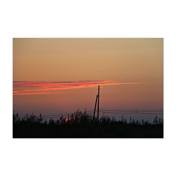 With my wings comes freedom - New Jersey Photography Sunset Minimalist Silhouette Nature Scenic Landscape Bird Unframed Wall Art Print 4 x 6 inches