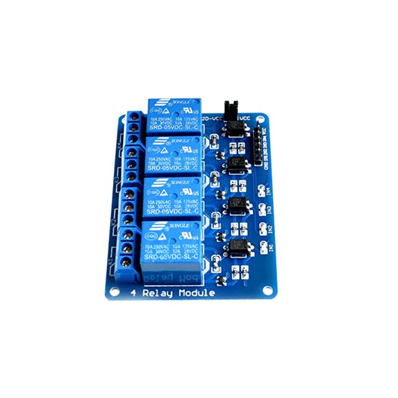4 Way Module With optocoupler 4 channel 4-channel relay modules relay control panel ...