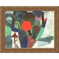 thumbnail image 1 of With the Setting Sun 24x20 Gold Ornate Wood Framed Canvas Art by Paul Klee, 1 of 2