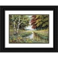 thumbnail image 1 of Withaar, Reint 14x11 Black Ornate Wood Framed with Double Matting Museum Art Print Titled - Reflection in water, 1 of 4