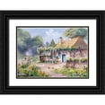 thumbnail image 1 of Withaar, Reint 24x18 Black Ornate Wood Framed with Double Matting Museum Art Print Titled - Blue door, 1 of 4