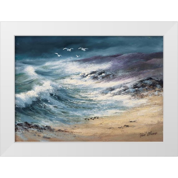 Withaar, Reint 32x24 White Modern Wood Framed Museum Art Print Titled - At the sea II