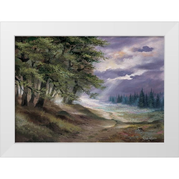Withaar, Reint 32x24 White Modern Wood Framed Museum Art Print Titled - In the woods