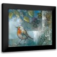 thumbnail image 1 of Withaar, Rian 14x12 Black Modern Framed Museum Art Print Titled - FLOWER BIRD II, 1 of 5