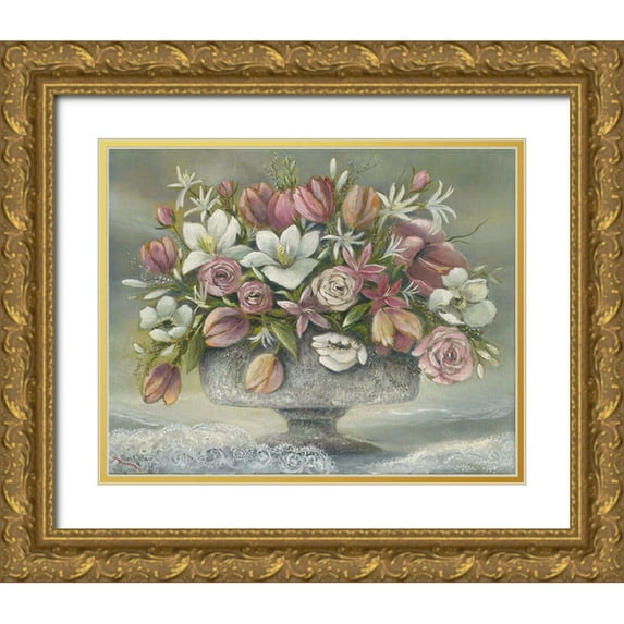 Withaar, Rian 14x12 Gold Ornate Wood Framed with Double Matting Museum Art Print Titled - Lace