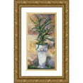 thumbnail image 1 of Withaar, Rian 14x24 Gold Ornate Wood Framed with Double Matting Museum Art Print Titled - Tamed broom, 1 of 4