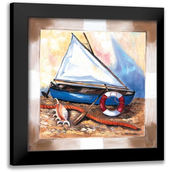 Withaar, Rian 15x15 Black Modern Framed Museum Art Print Titled - Nautilus I