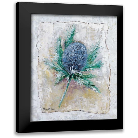 Withaar, Rian 20x24 Black Modern Framed Museum Art Print Titled - Thistle bud