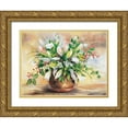 thumbnail image 1 of Withaar, Rian 24x19 Gold Ornate Wood Framed with Double Matting Museum Art Print Titled - A blooms beautifications, 1 of 4