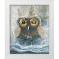 thumbnail image 1 of Withaar, Rian 26x31 White Modern Wood Framed Museum Art Print Titled - LACE OWL I, 1 of 4