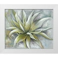 thumbnail image 1 of Withaar, Rian 31x26 White Modern Wood Framed Museum Art Print Titled - GREEN FLOWER, 1 of 4