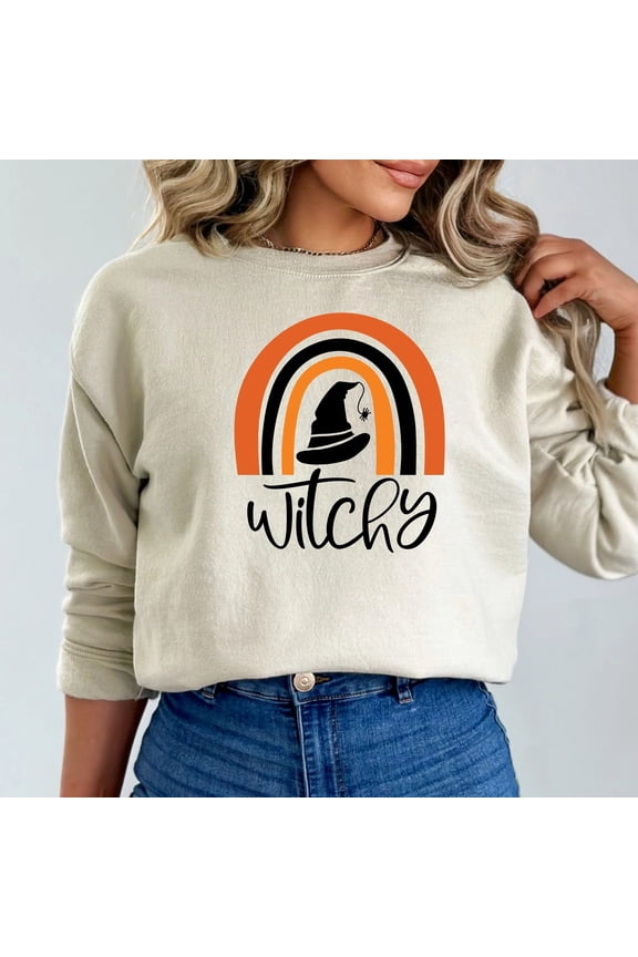 Withcy Rainbow Sweatshirt, Women's Sweater, Womens Clothing, Winter Sweater, Pullover Sweatshirt, Graphic Sweater, Teacher Mom Gift