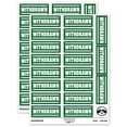 thumbnail image 1 of Withdrawn Bank Check Sticker Set - Dark Green - Gloss Finish - 2.00" Large, 1 of 7