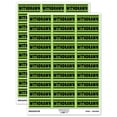 thumbnail image 1 of Withdrawn Bank Check Sticker Set - Light Green - Gloss Finish - 1.75" Medium, 1 of 7