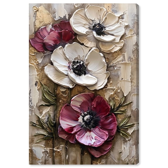 Withered Blossoms Canvas Farmhouse Floral Art by Art Remedy, Gallery Wrapped, 16" x 24"