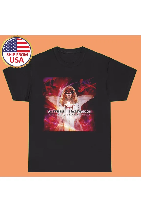 Within Temptation Band Mother Earth Live T Shirt Full Size S-5XL