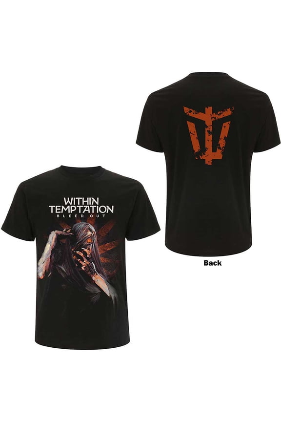 Within Temptation Unisex T-Shirt Bleed Out Album (Back Print)