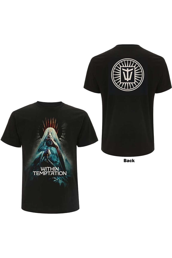 Within Temptation Unisex T-Shirt Bleed Out Veil (Back Print)