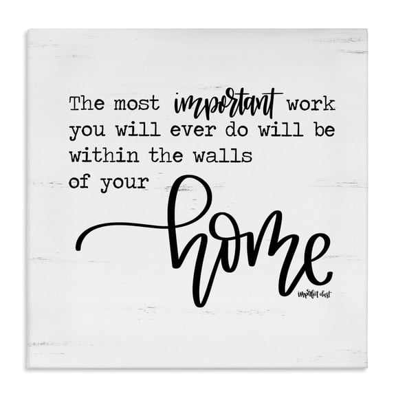 Stupell Industries Within Walls of Your Home Canvas Wall Art, design by Imperfect Dust