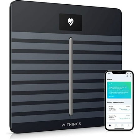 Withings - Body Cardio - Heart Health & Body Composition Wi-Fi Smart Scale - Black