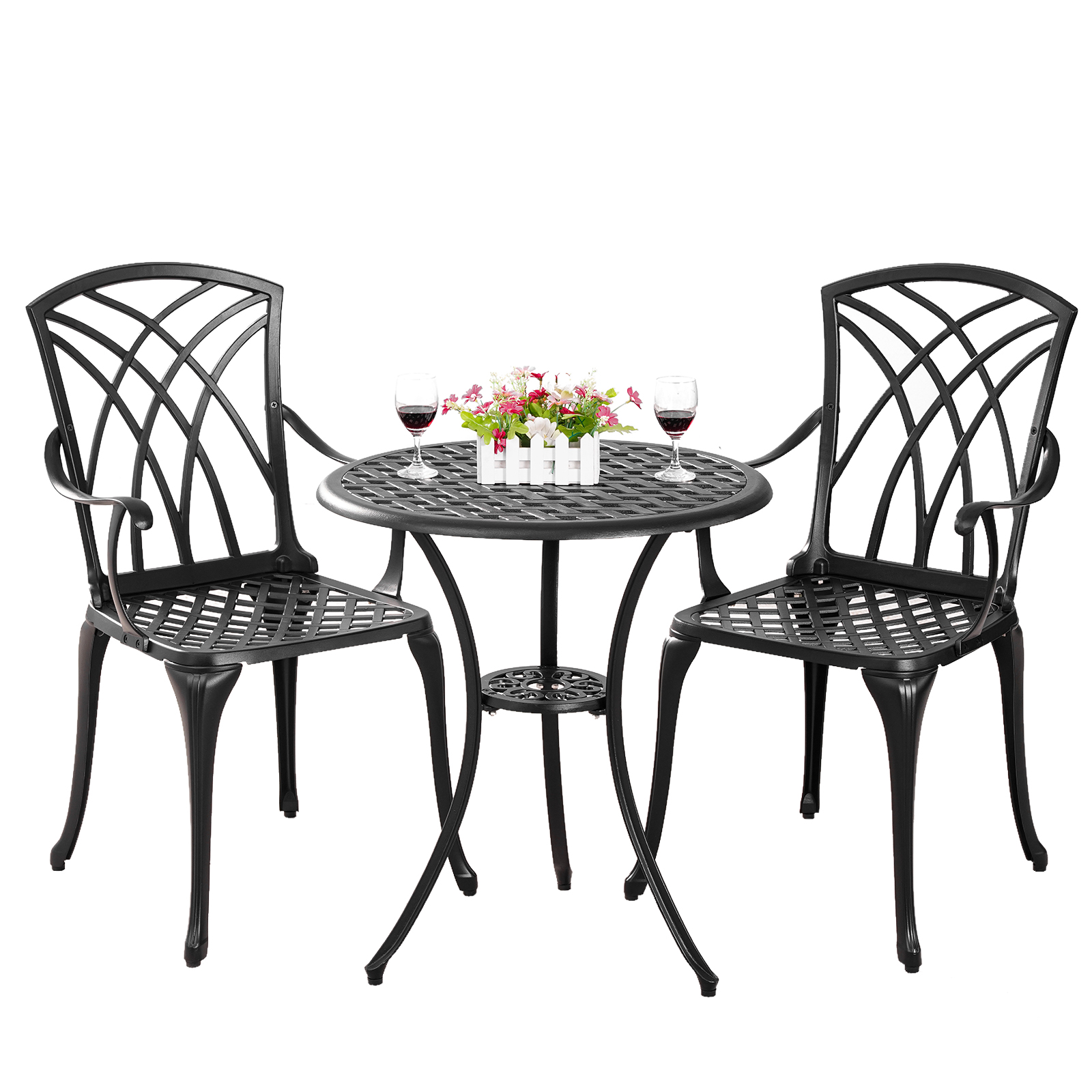 The Pioneer Woman Goldie 3Piece Cast Aluminum Garden Bistro Set, Teal