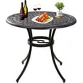 thumbnail image 1 of Withniture Round Patio Dining Table Outdoor Table 36" Bistro Table Bronze, 1 of 11
