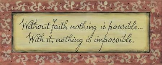Without Faith Canvas Art - Karen Tribbet (24 x 48)