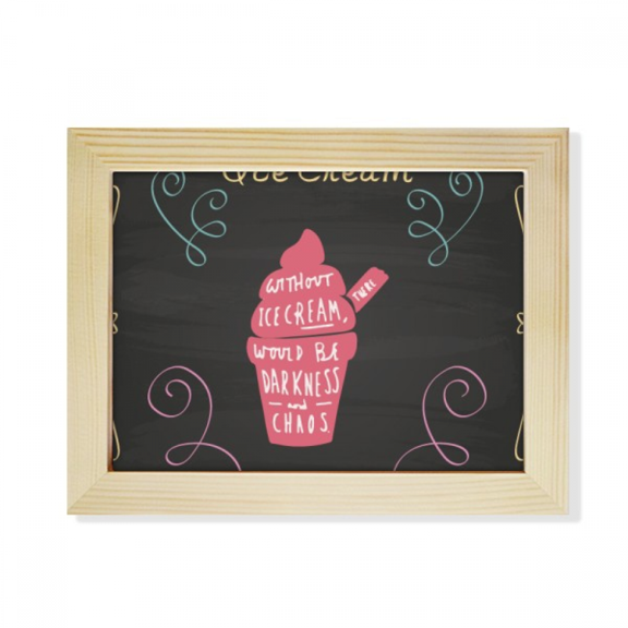 Without Ice There Would Be Darkness Desktop Photo Frame Picture Art Decoration Painting 6x8 inch