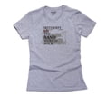 thumbnail image 1 of Without Me The Band Would Suck - Drummer Women's Cotton Grey T-Shirt, 1 of 2
