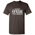 thumbnail image 1 of Without Music Life Would B Flat Humor Graphic Tees Men Novelty Funny Sarcastic T Shirt, 1 of 5
