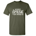 thumbnail image 1 of Without Music Life Would B Flat Humor Graphic Tees Men Novelty Funny Sarcastic T Shirt, 1 of 5