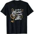 thumbnail image 1 of Without Music Life Would B Flat II - Funny Music Quotes T-Shirt, 1 of 4
