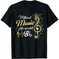 thumbnail image 1 of Without Music Life Would B Flat - Melody & Rhythm T-Shirt, 1 of 3
