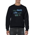 thumbnail image 1 of Without Music Life Would B Flat Sweatshirt Men -Smartprints Designs, Male XX-Large, 1 of 4