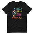 Without Music Life Would Bb Musician Teacher Treble Clef T-Shirt ...