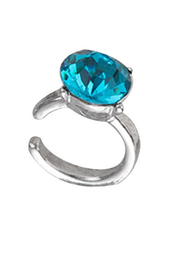 Without Piercing Ear Clip With Multicolor Cubic Zirconia Stones Comfortable Alloy Design For Sensitive Ears