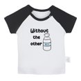 thumbnail image 1 of Without The Other Funny T shirt For Baby, Newborn Babies T-shirts, Infant Tops, 0-24M Kids Graphic Tees Clothing (Short Black Raglan T-shirt, 12-18 Months), 1 of 4