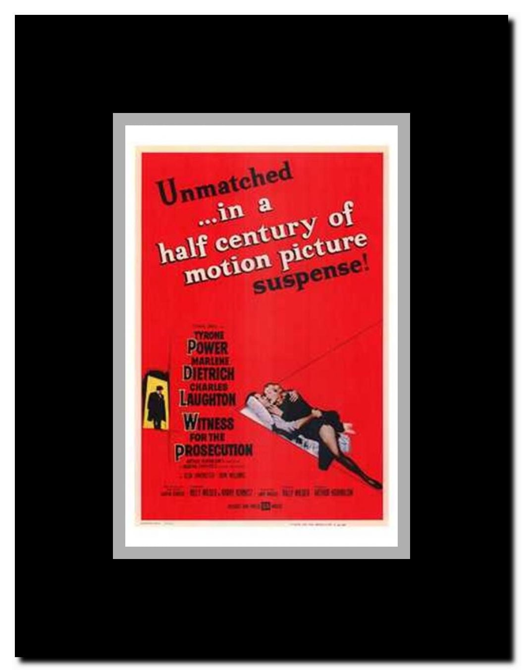 Witness for the Prosecution Framed Movie Poster