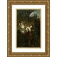 thumbnail image 1 of Witold Pruszkowski 12x18 Gold Ornate Wood Frame and Double Matted Museum Art Print Titled - Water Nymphs (1877), 1 of 4