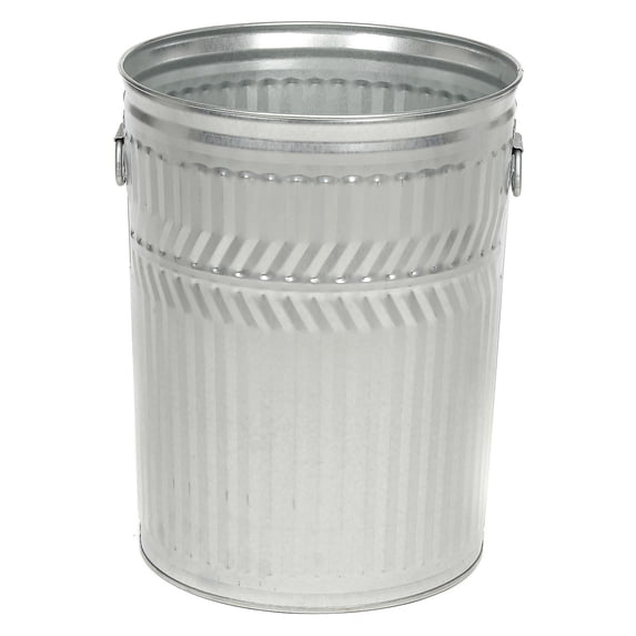 Witt 32 Gallon Outdoor Galvanized Steel Garbage Can, Multicolor
