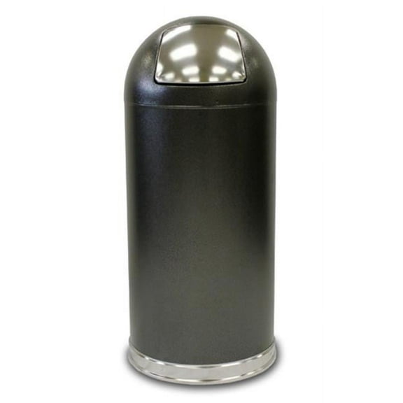 Witt Dome Top Receptacle 15 Gallon Swing Top Trash Can