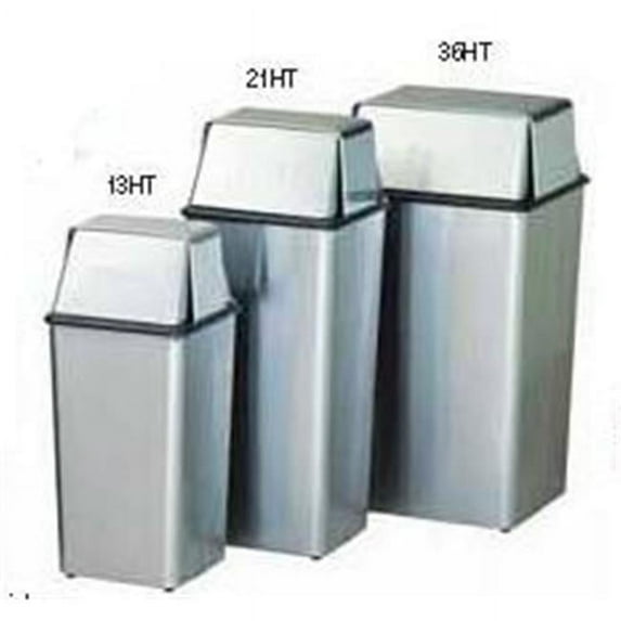 Witt Industries 21HTSS Push top hamper and top- stainless steel