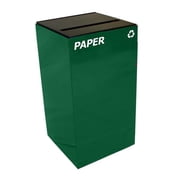 Witt Industries 28GC02-GN 28 gal Square Recycle Unit with Slot Opening, Green