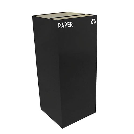 Witt Industries 36GC02-CB 36 Gallon Indoor Recycling Container With Slot Opening, Charcoal