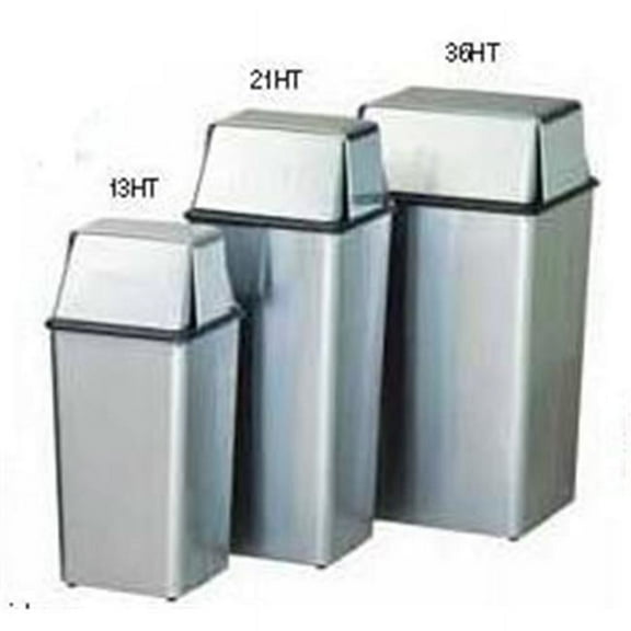 Witt Industries 36HTSS Push top hamper and top- stainless steel